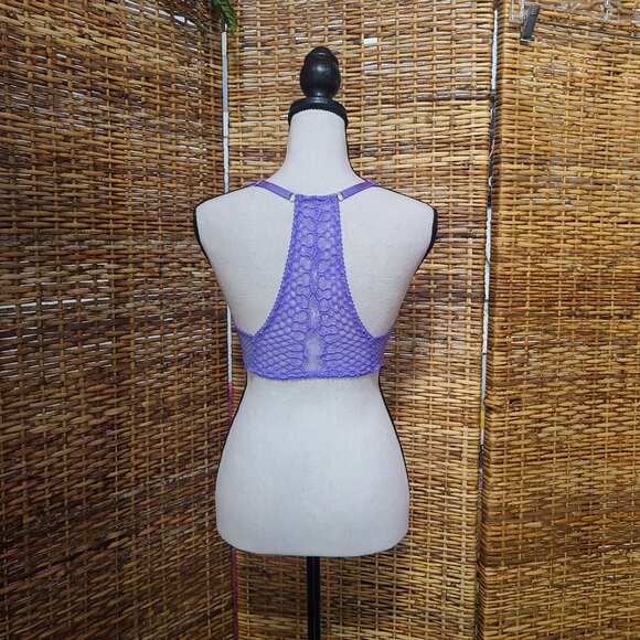 Victoria's Secret Very Sexy Push Up Bra Racer Back Front Closure 32D Lavender - Picture 6 of 8